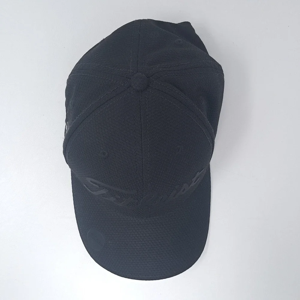 Titleist Brand Hat Cap Adjustable Strap Mens Black Golf Ranch Embroidered OSFM